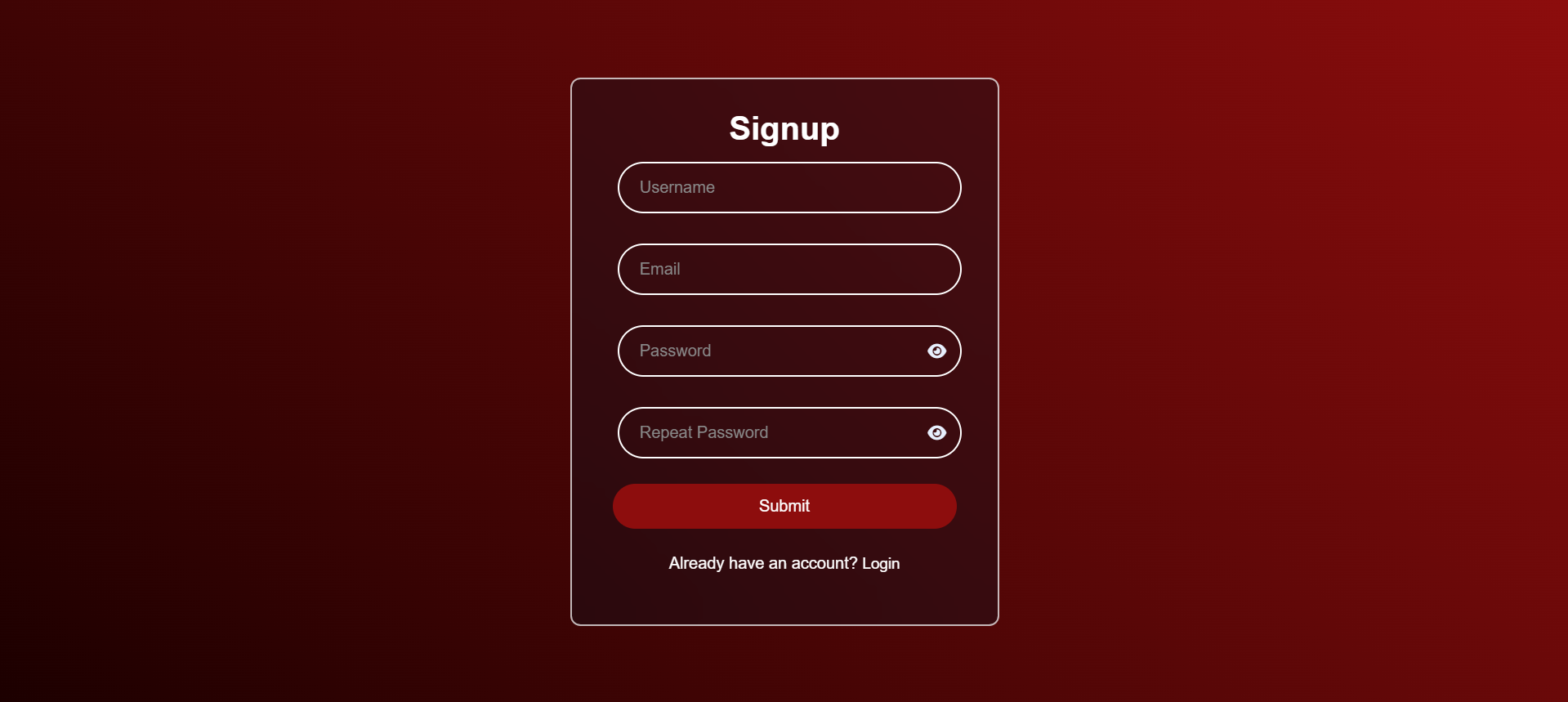 Famous Haji signup page